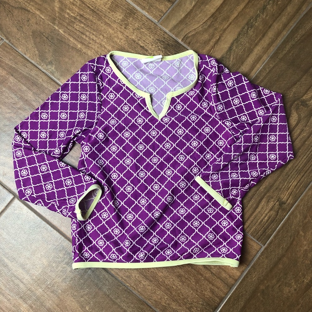 crazy 8 long sleeve rash guard top